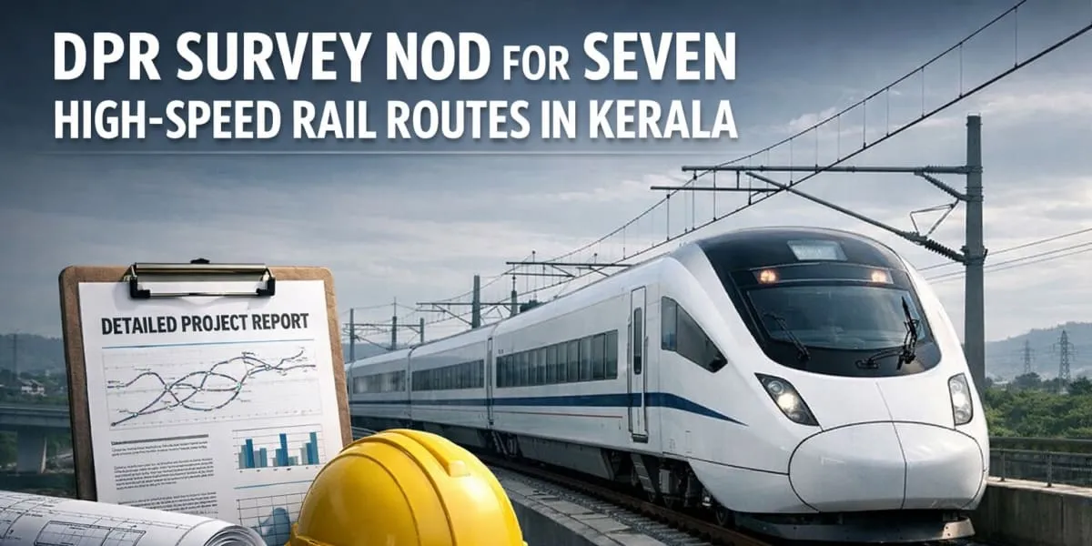 DPR Survey Nod for Seven High-Speed Rail Routes in Kerala
