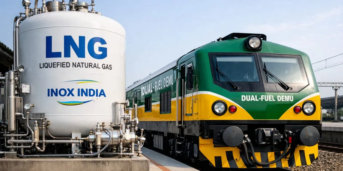 INOX India Supplies LNG Systems For Dual-Fuel DEMU Trial