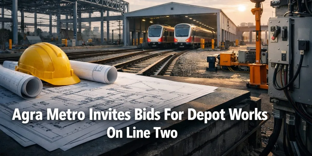 Agra Metro Invites Bids For Depot Works On Line Two