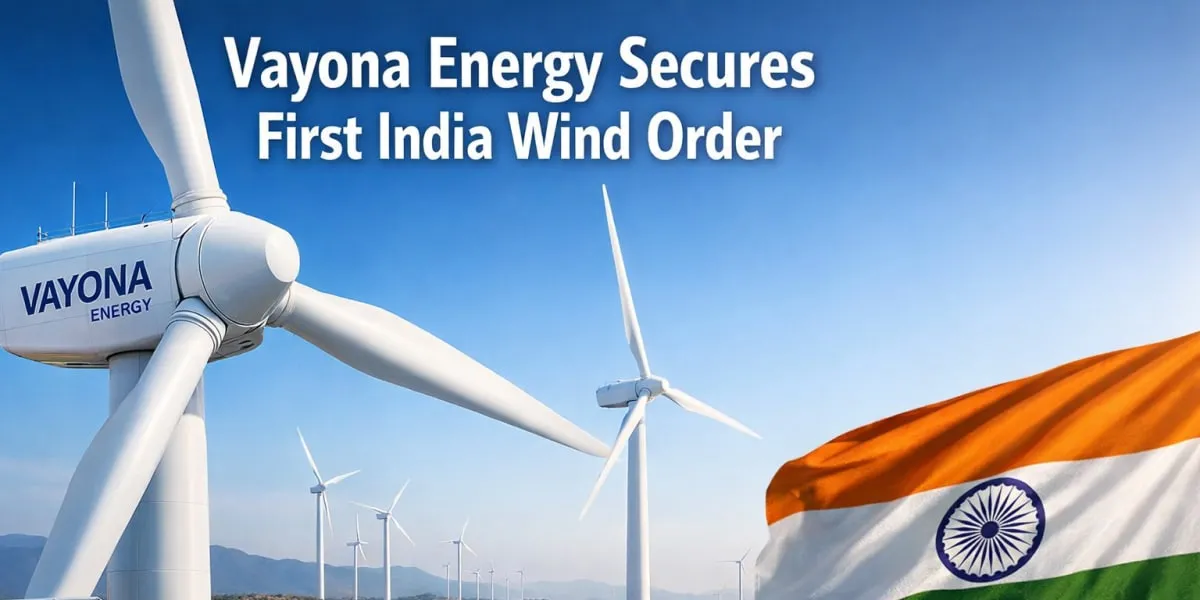 Vayona Energy Secures First India Wind Order