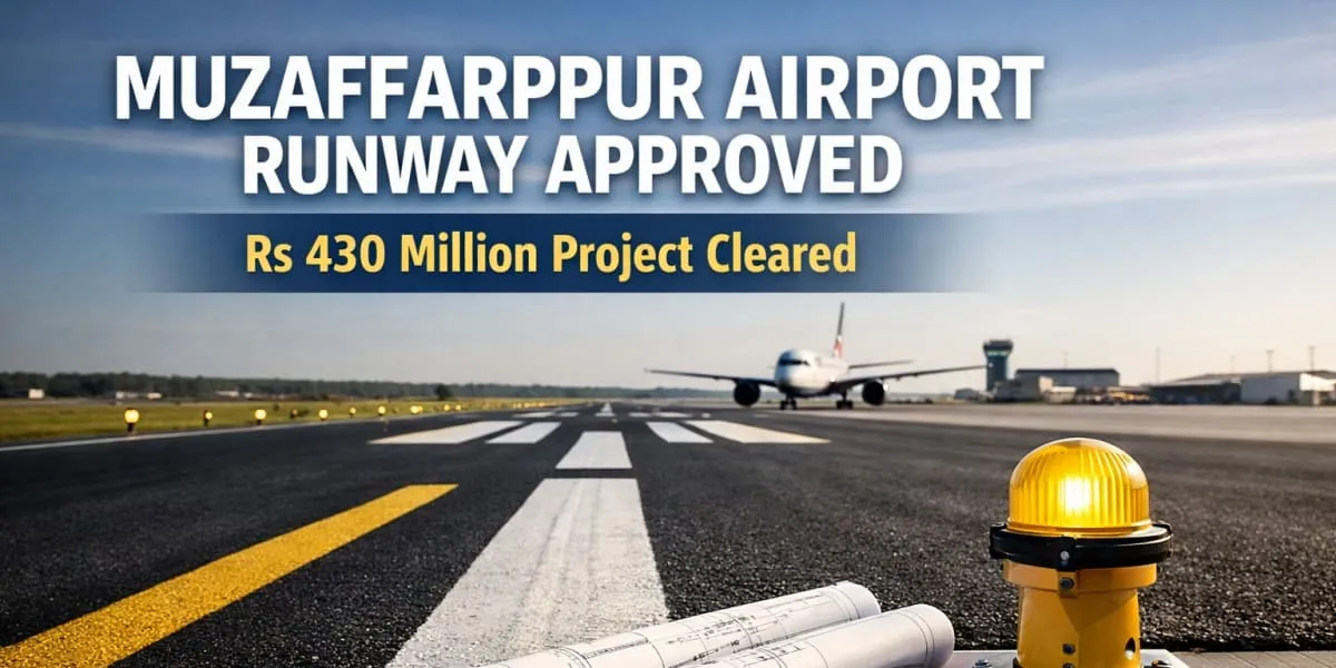Muzaffarpur Airport Runway Approved Rs 430 Million Project