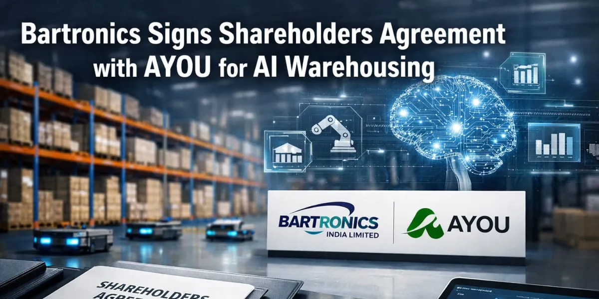 Bartronics Signs Shareholders Agreement With AYOU For AI Warehousing