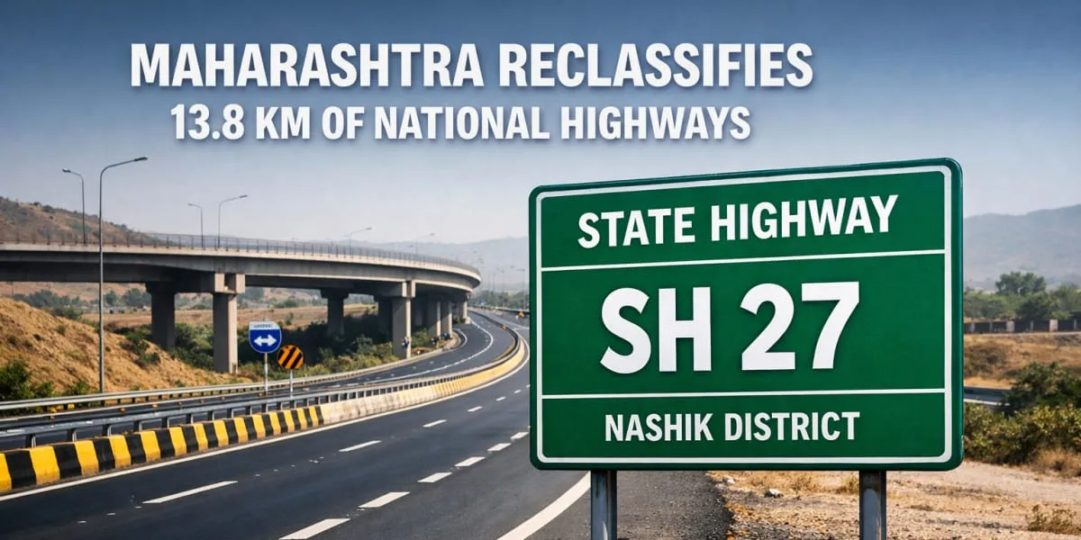 Maharashtra Reclassifies 13.8 Km Of Two National Highways