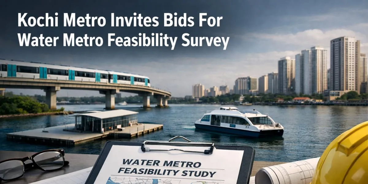 Kochi Metro Invites Bids For Water Metro Feasibility Survey