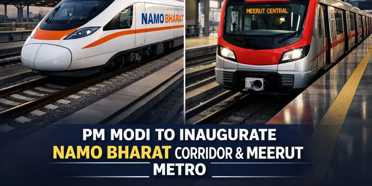 PM Modi To Inaugurate Namo Bharat Corridor And Meerut Metro
