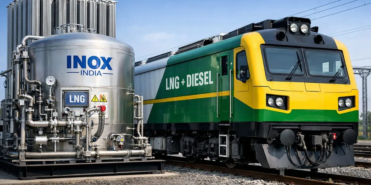 INOX India Supplies LNG Systems For Indian Railways DEMU Trial
