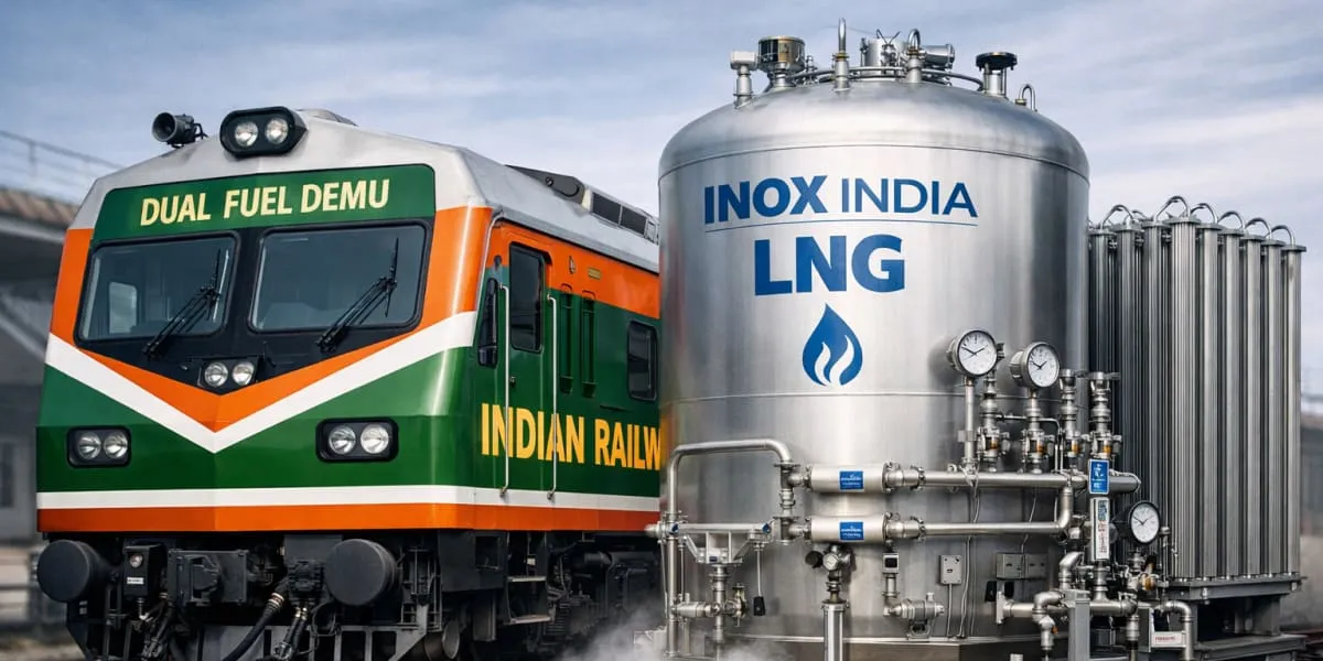 INOX India Supplies LNG Systems For Indian Railways DEMU Trial