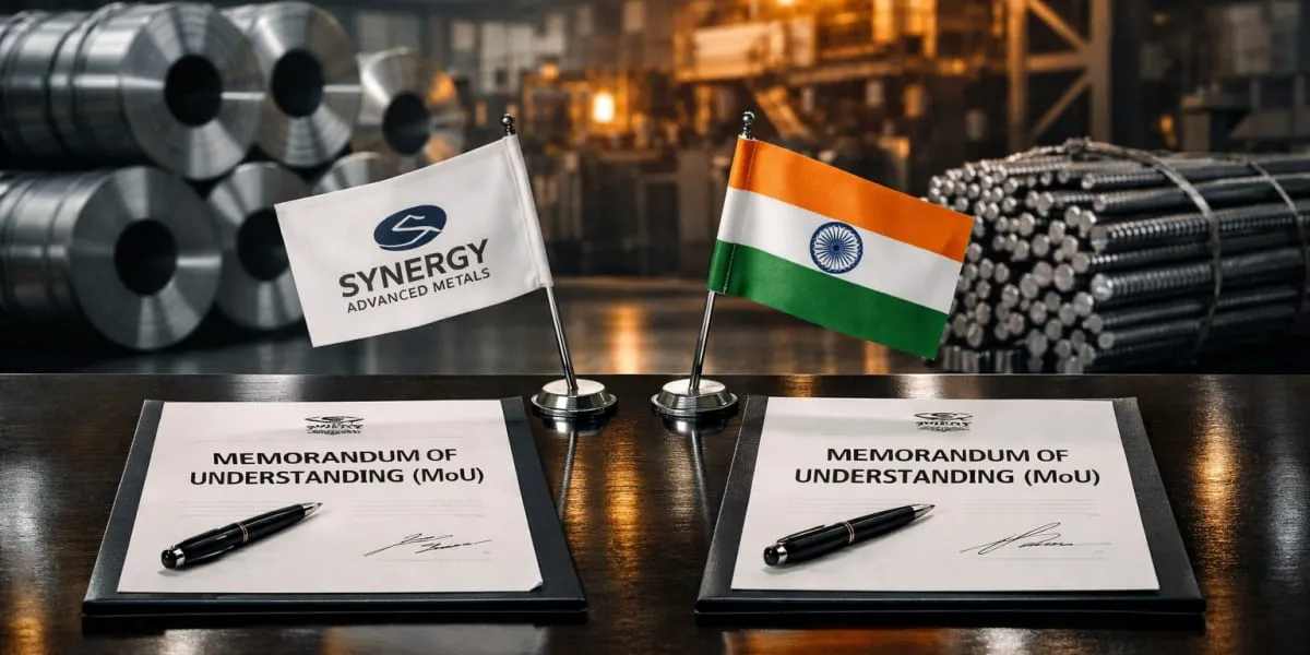 Synergy Advanced Metals Signs MoU With Ministry Of Steel