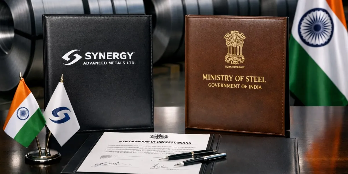 Synergy Advanced Metals Signs MoU With Ministry Of Steel