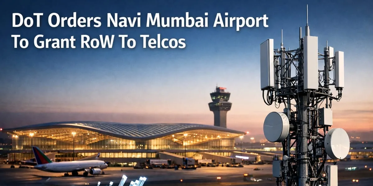 DoT Orders Navi Mumbai Airport To Grant RoW To Telcos