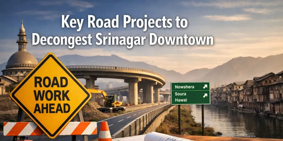 Key Road Projects To Decongest Srinagar Downtown