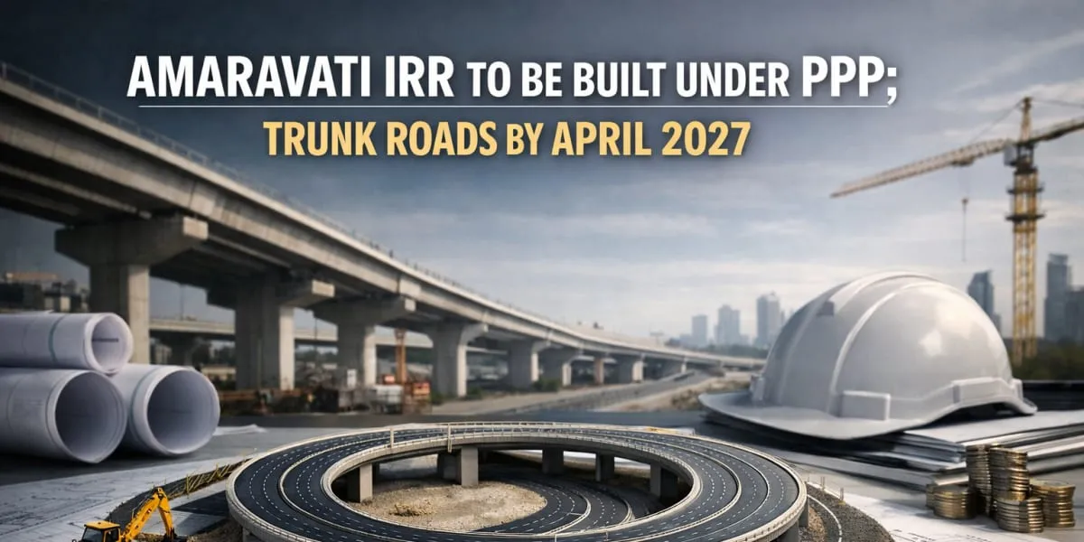 Amaravati IRR to be Built Under PPP; Trunk Roads by April 2027
