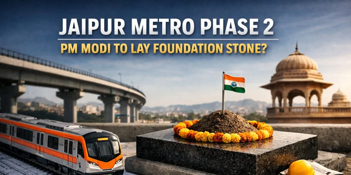 PM Modi May Lay Foundation Stone for Jaipur Metro Second Phase