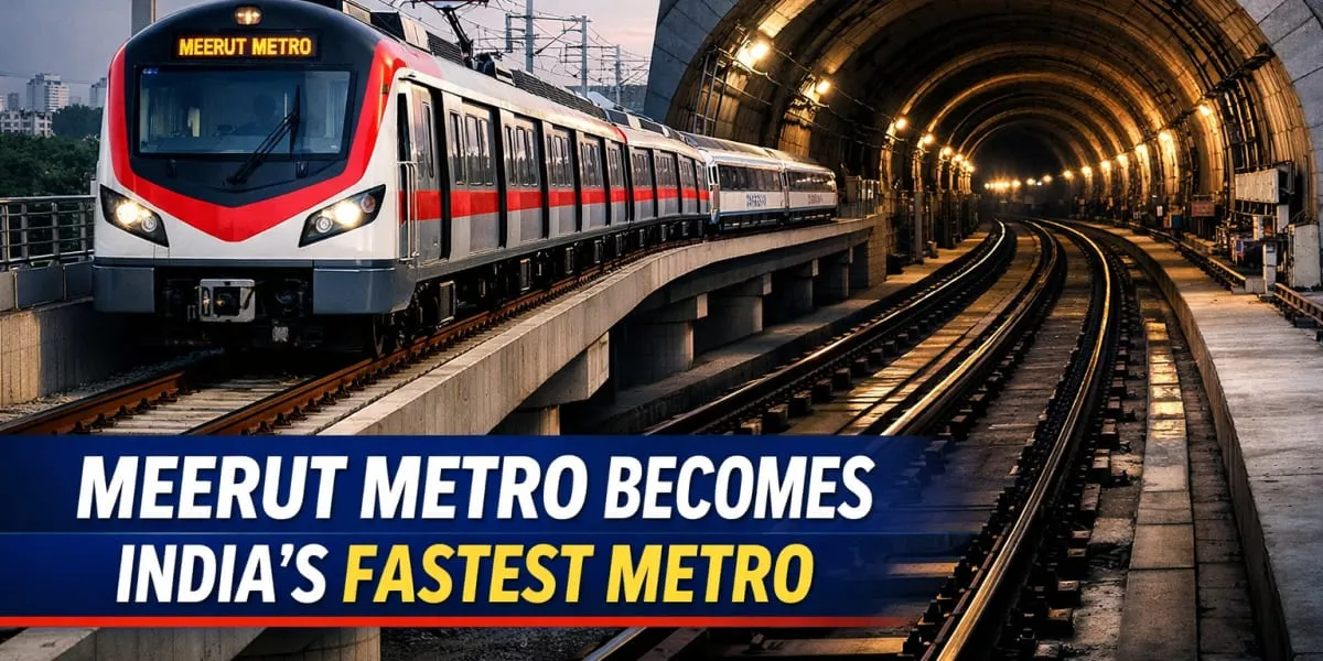 Meerut Metro Becomes India's Fastest Metro System