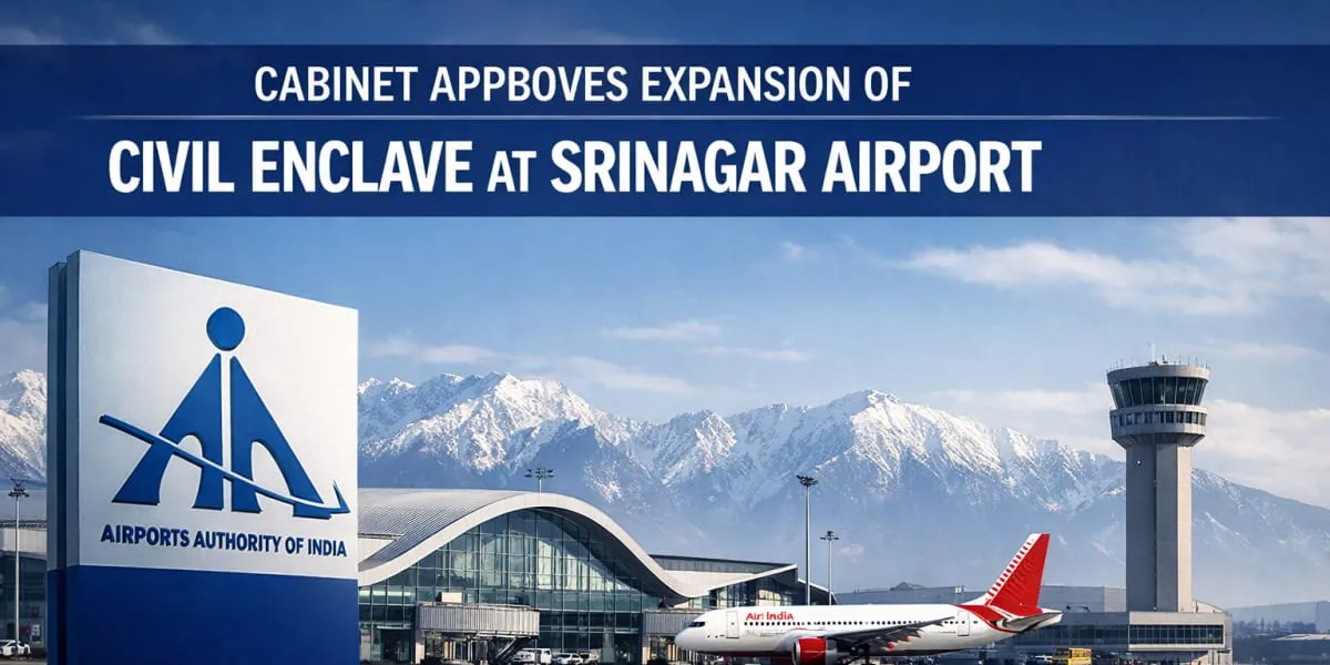 Cabinet Approves Expansion of Civil Enclave at Srinagar Airport