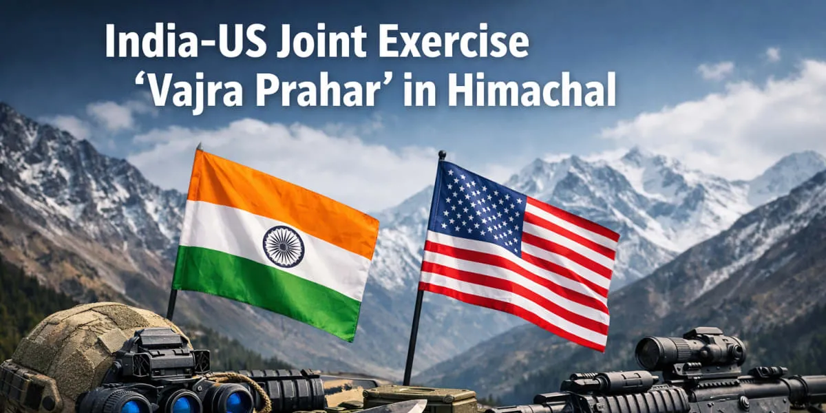 India-United States Joint Exercise Vajra Prahar In Himachal