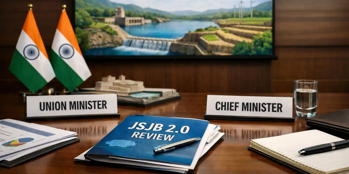 Union Minister and Chief Minister Lead JSJB Two Point Zero Review in Rajasthan