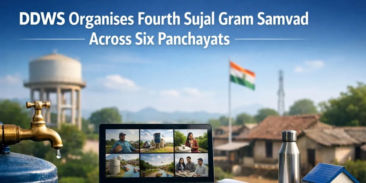 DDWS Organises Fourth Sujal Gram Samvad Across Six Panchayats