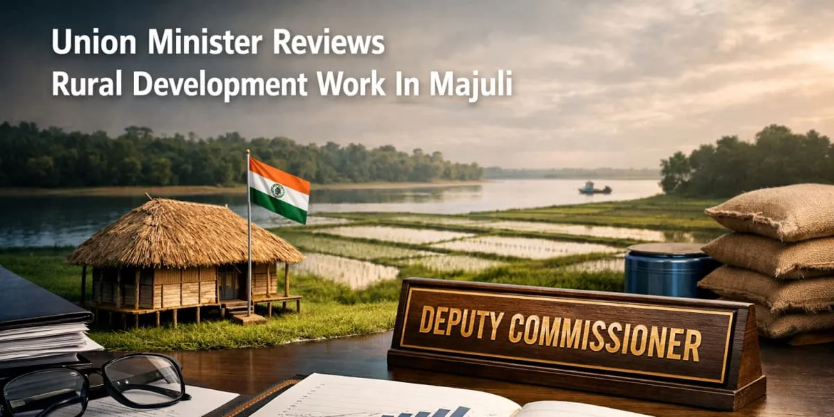 Union Minister Reviews Rural Development Work In Majuli