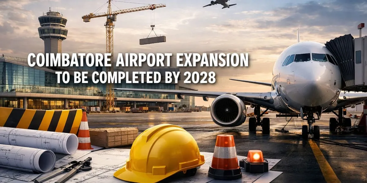 Coimbatore Airport Expansion To Be Completed By 2028