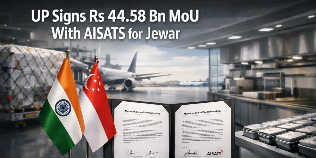 UP Government Signs Rs 44.58 bn MoU With AISATS for Jewar