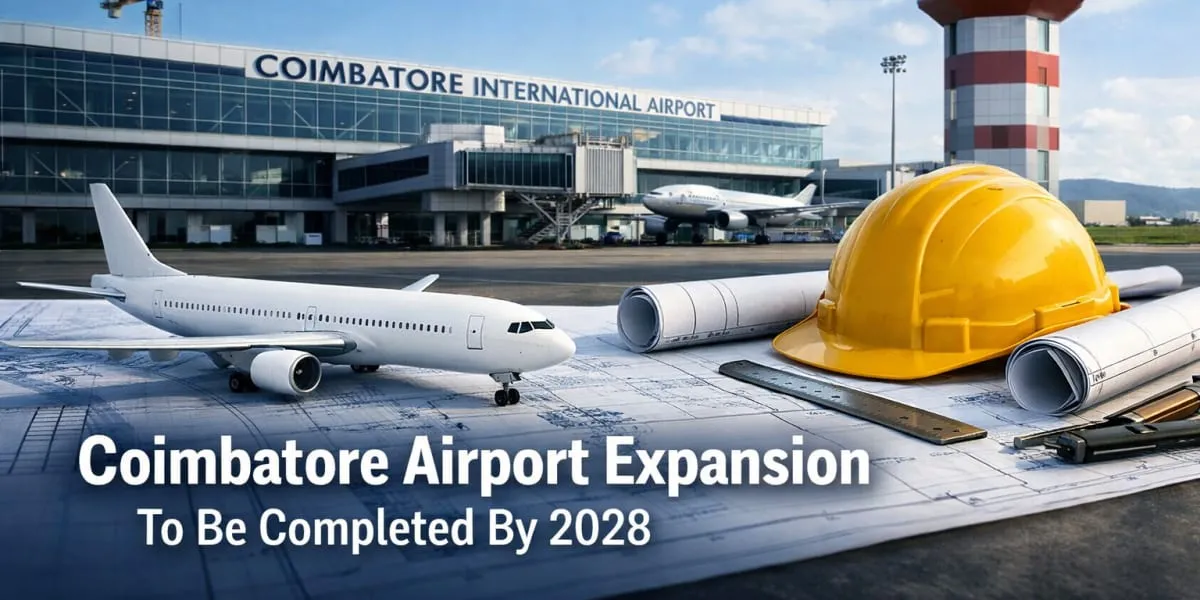 Coimbatore Airport Expansion To Be Completed By 2028
