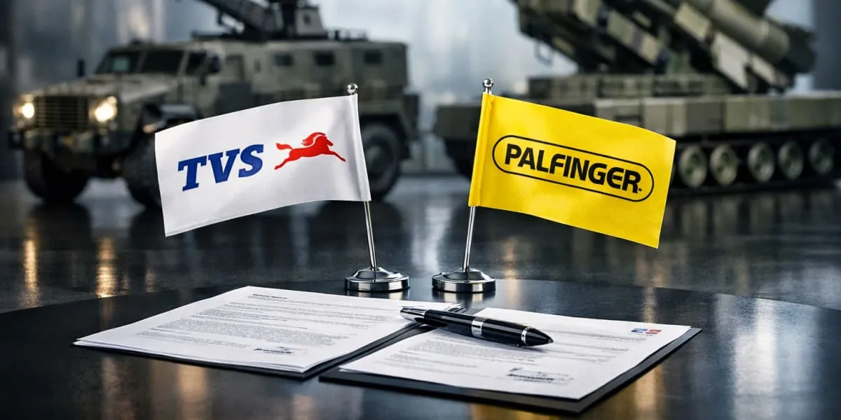 TVS Mobility And PALFINGER To Explore Opportunities In Indian Defence Sector