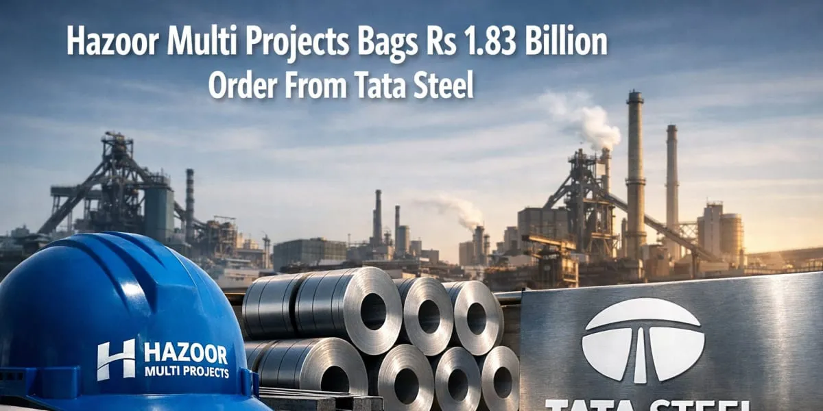 Hazoor Multi Projects Bags Rs 1.83 Billion (bn) Order From Tata Steel