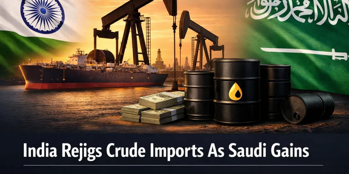 India Rejigs Crude Imports As Saudi Gains