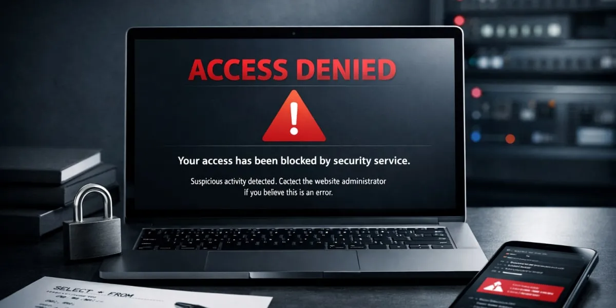 Website Access Blocked By Security Service