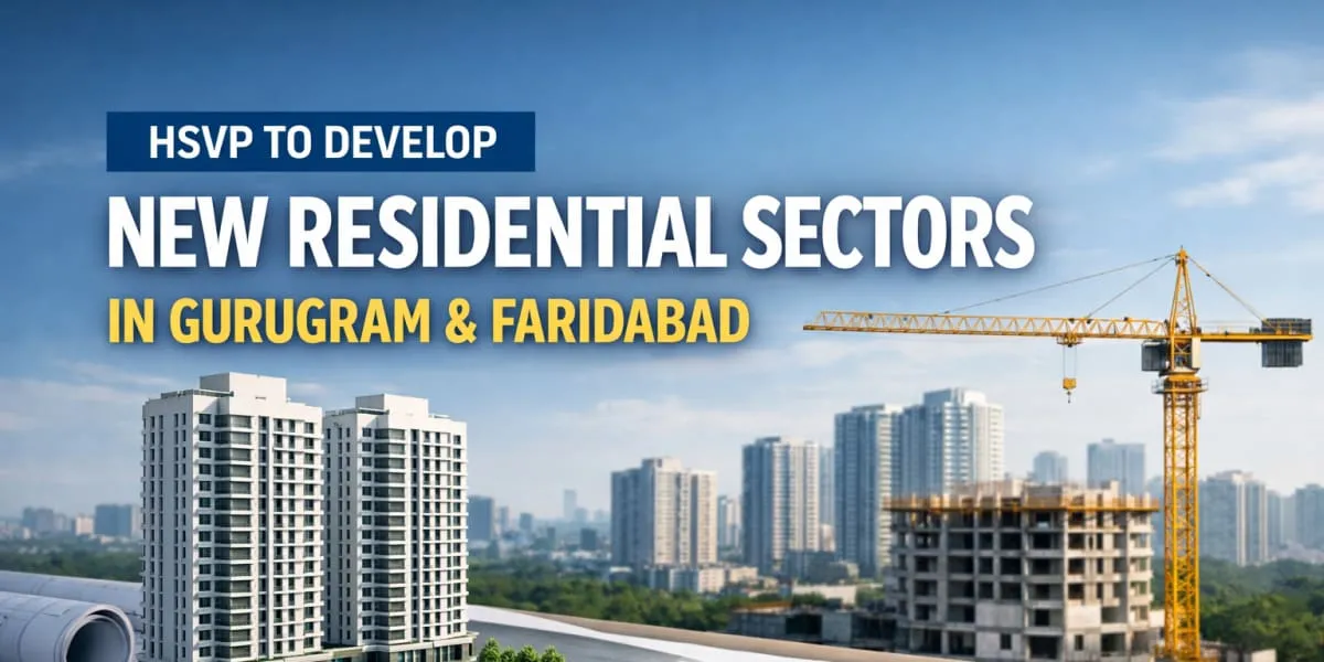 HSVP To Develop New Residential Sectors In Gurugram And Faridabad
