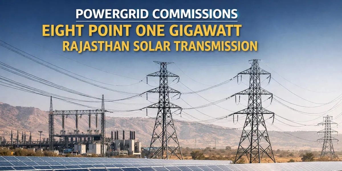 POWERGRID Commissions Eight Point One Gigawatt Rajasthan Solar Transmission
