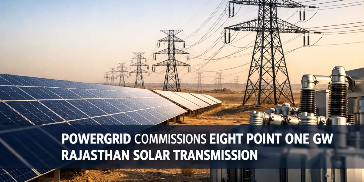 Powergrid Commissions Eight Point One GW Rajasthan Solar Transmission