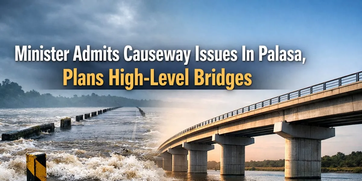 Minister Admits Causeway Issues In Palasa, Plans High-Level Bridges