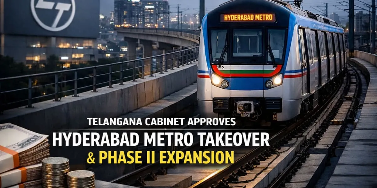 Telangana Cabinet Approves Hyderabad Metro Takeover and Phase II Push