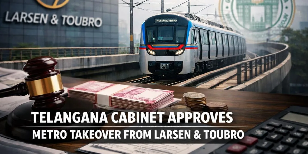 Telangana Cabinet Approves Metro Takeover From Larsen & Toubro