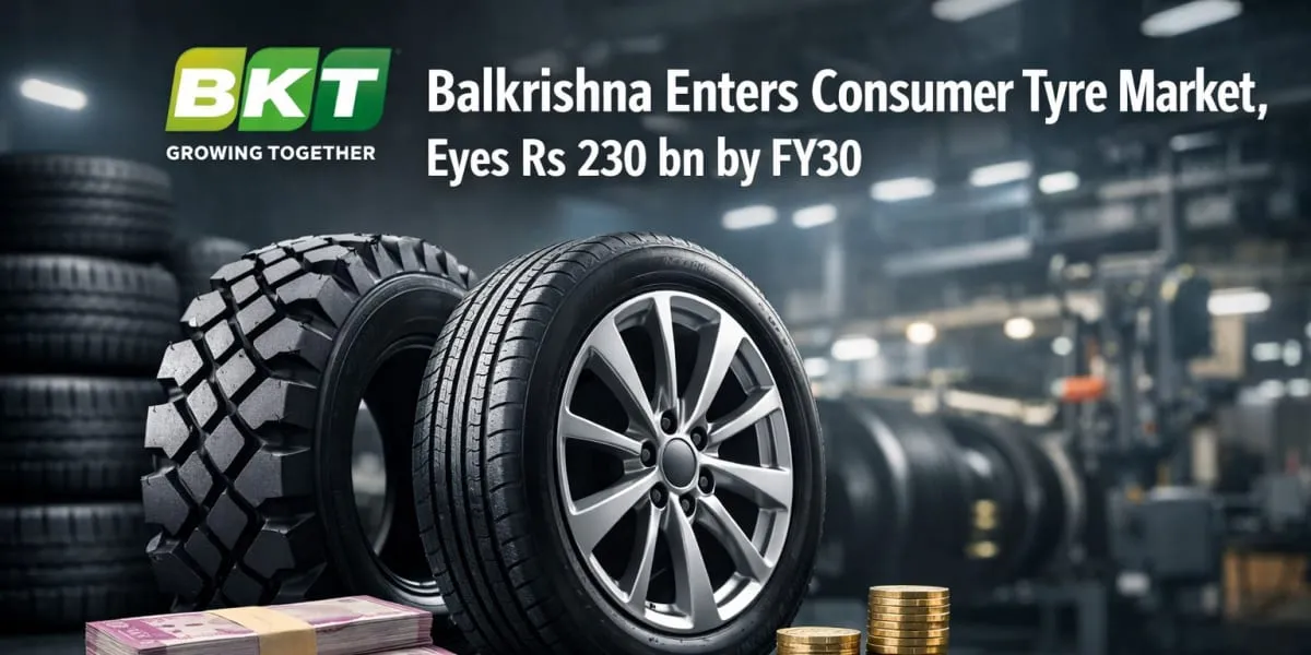 Balkrishna Enters Consumer Tyre Market, Eyes Rs 230 bn By FY30