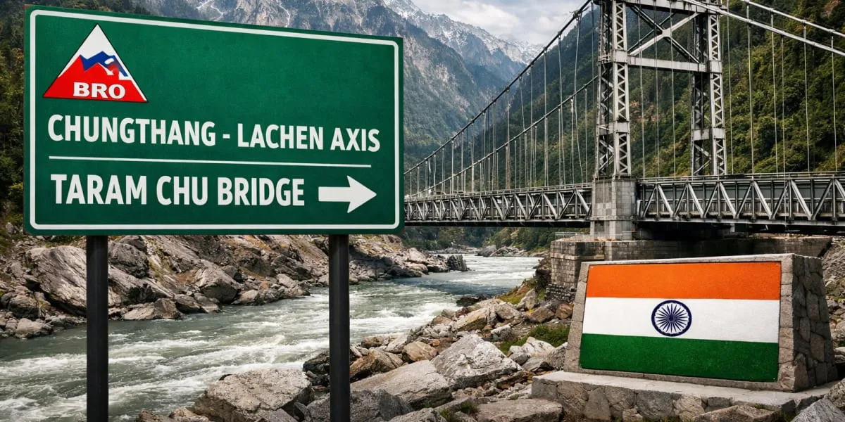 Raksha Rajya Mantri Inaugurates Chungthang-Lachen Axis and Taram Chu Bridge