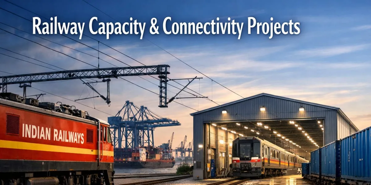 Indian Railways Sanctions Capacity And Connectivity Projects