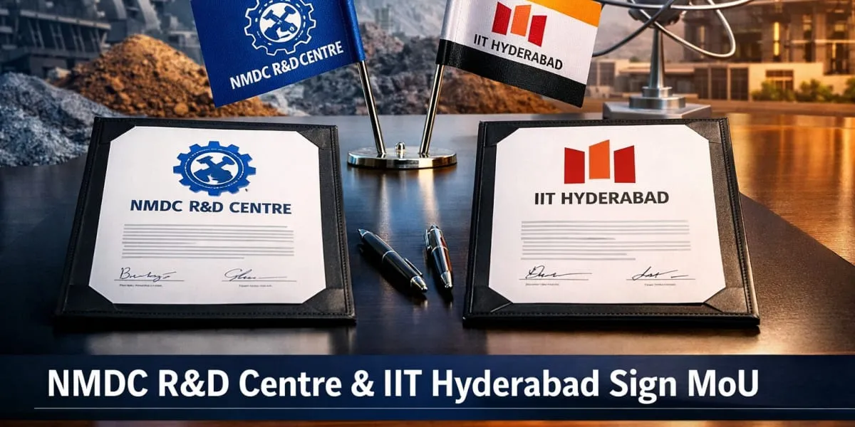 NMDC R&D Centre and IIT Hyderabad Sign MoU