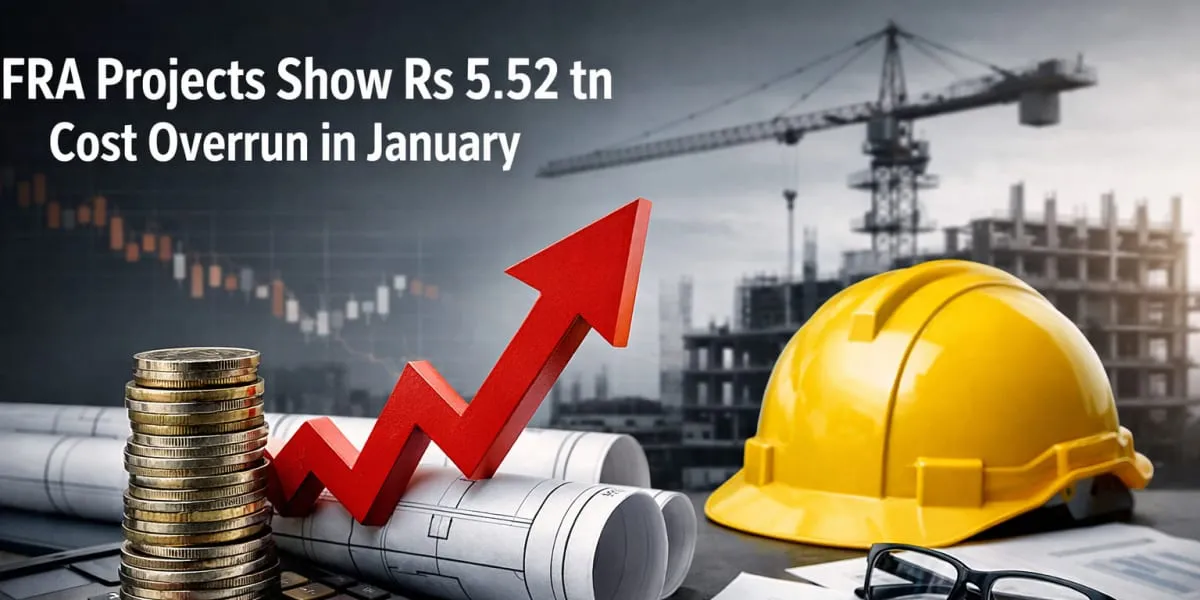 NFRA Projects Show Rs 5.52 tn Cost Overrun in January