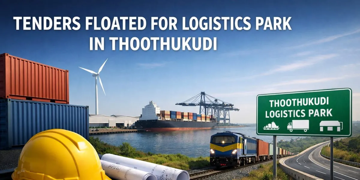Tenders Floated For Logistics Park In Thoothukudi