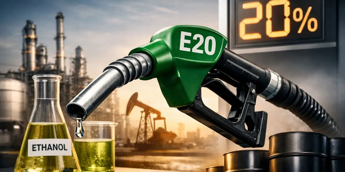 Government Mandates Sale of 20 Per Cent Ethanol-Blended Petrol