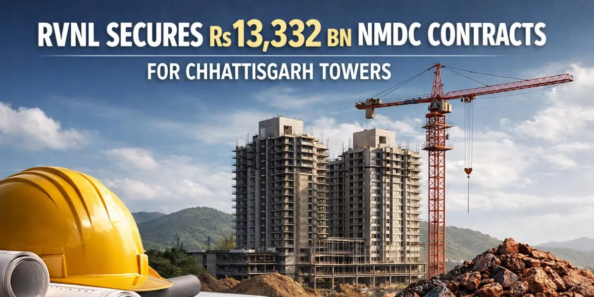 RVNL Secures Rs 13.332 bn NMDC Contracts For Chhattisgarh Towers