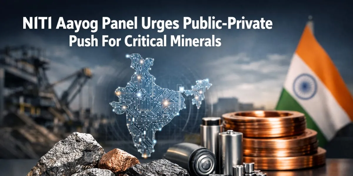NITI Aayog Panel Urges Public-Private Push For Critical Minerals