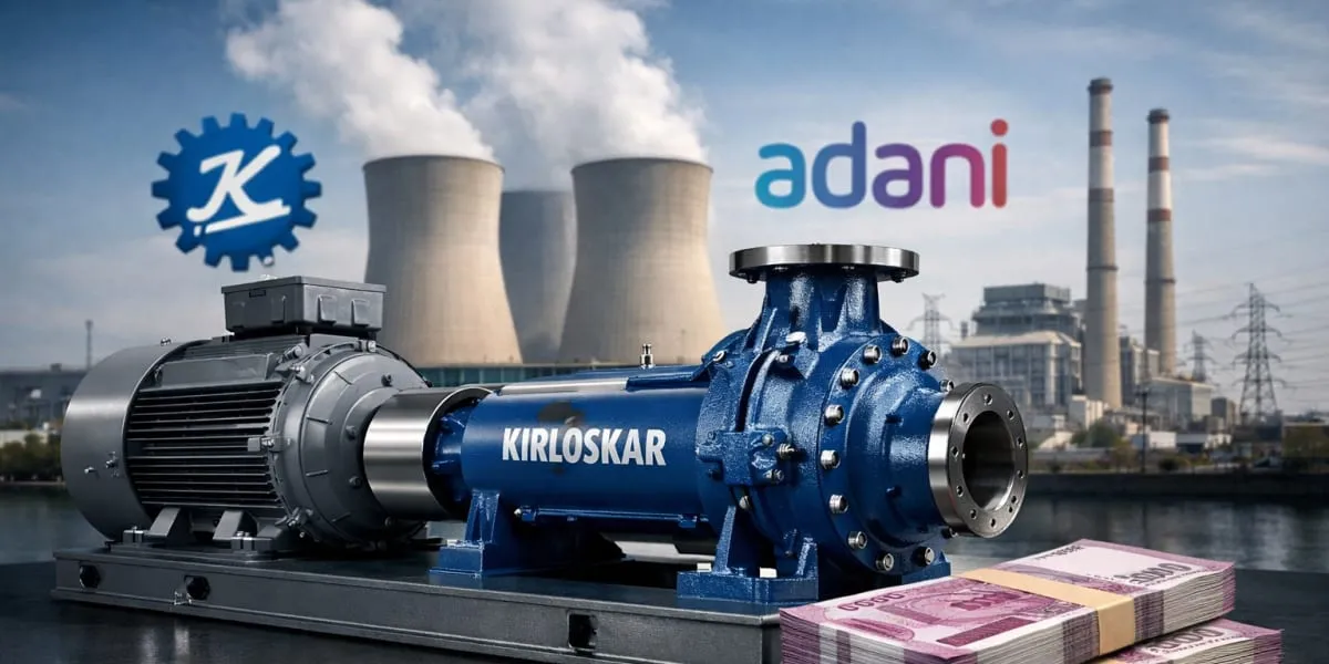 Kirloskar Brothers Secures Rs 214 Crore Order From Adani Power