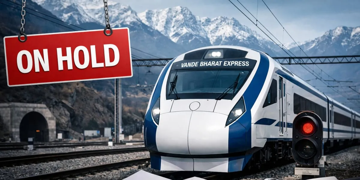 Railway Board Puts Vande Bharat Jammu Srinagar Extension On Hold