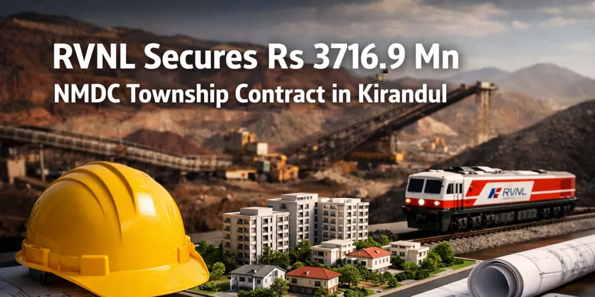 RVNL Secures Rs 3716.9 mn NMDC Township Contract in Kirandul