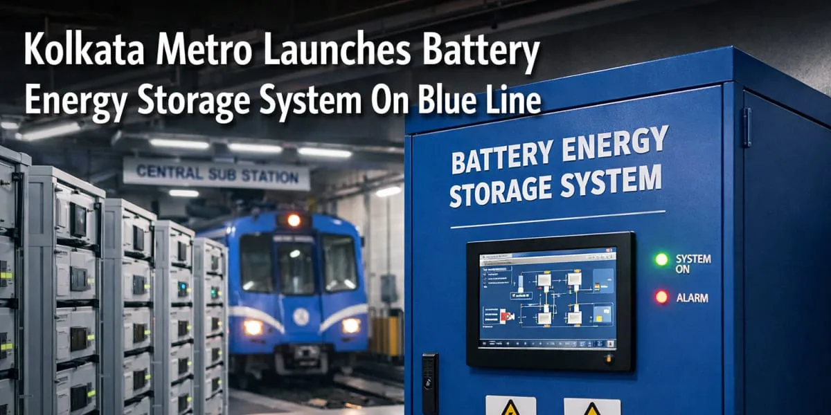 Kolkata Metro Launches Battery Energy Storage System On Blue Line