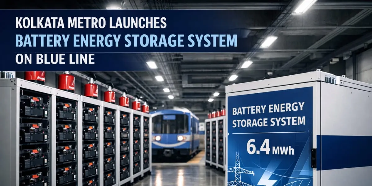 Kolkata Metro Launches Battery Energy Storage System on Blue Line
